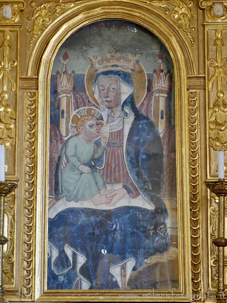 Occhieppo Inferiore (Biella, Italy) - Nursing Madonna called "Madonna of Mondoni" in the Sanctuary of St. Clement